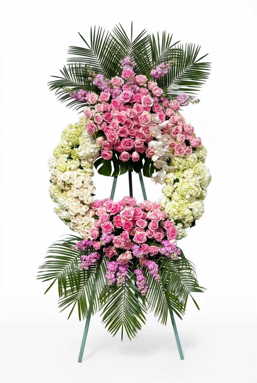 Pink Standing wreath