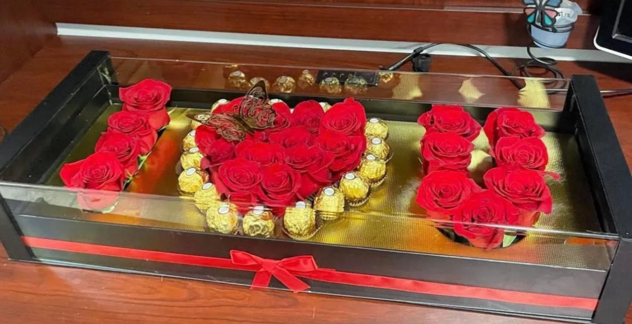 I ❤️ u on acrylic box