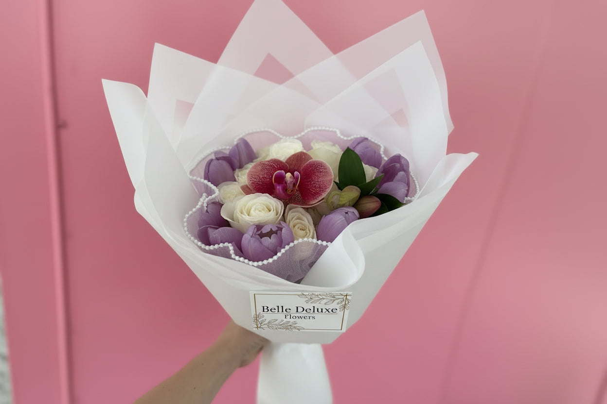 De la flour wrap bouquet