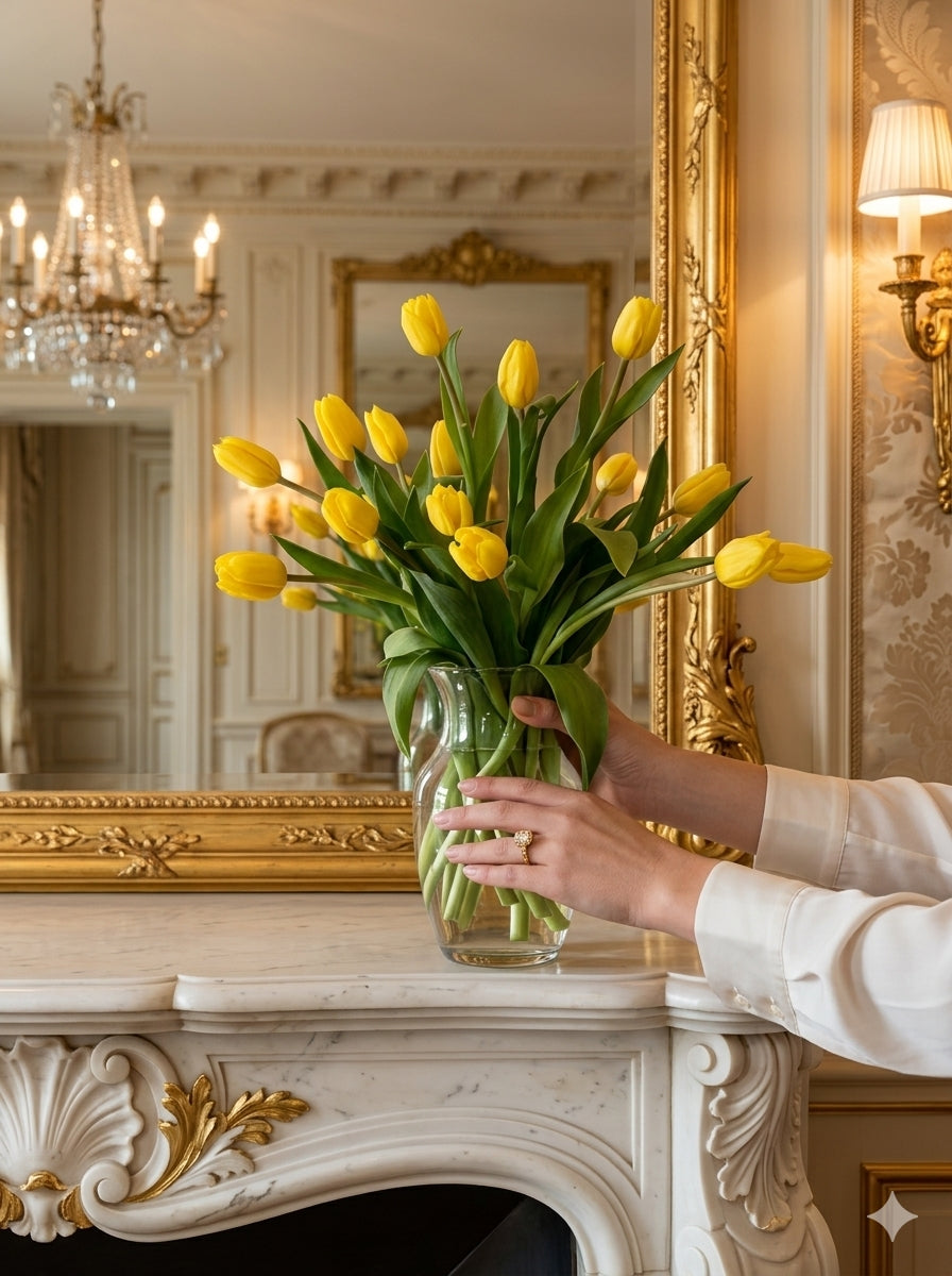 Tulips on vase