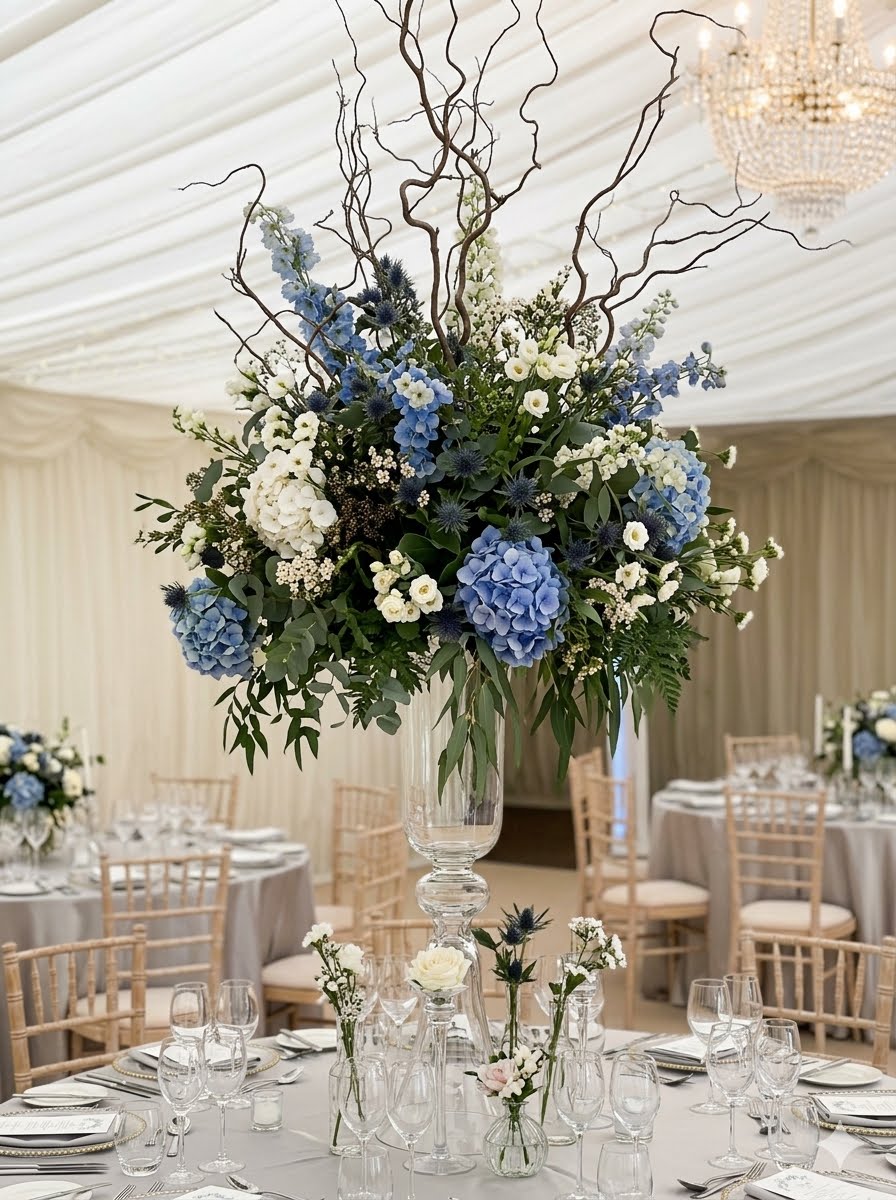 Lux tall center piece