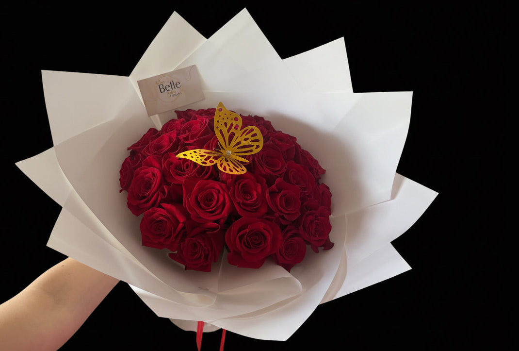 25 Luxury wrap roses