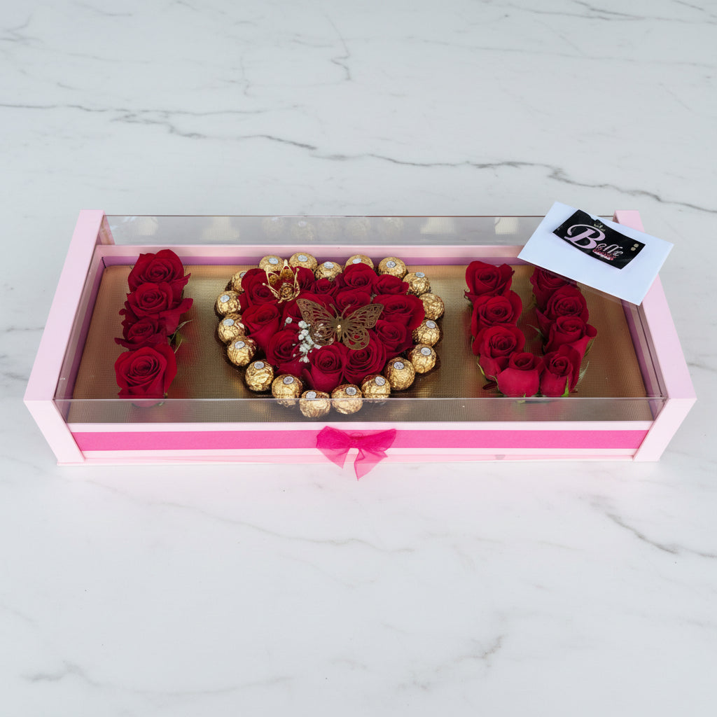 I love you acrylic box