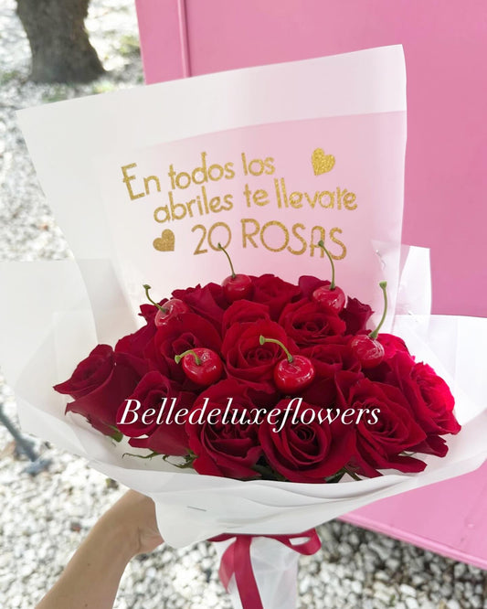 All abrils I will take you 20 Roses