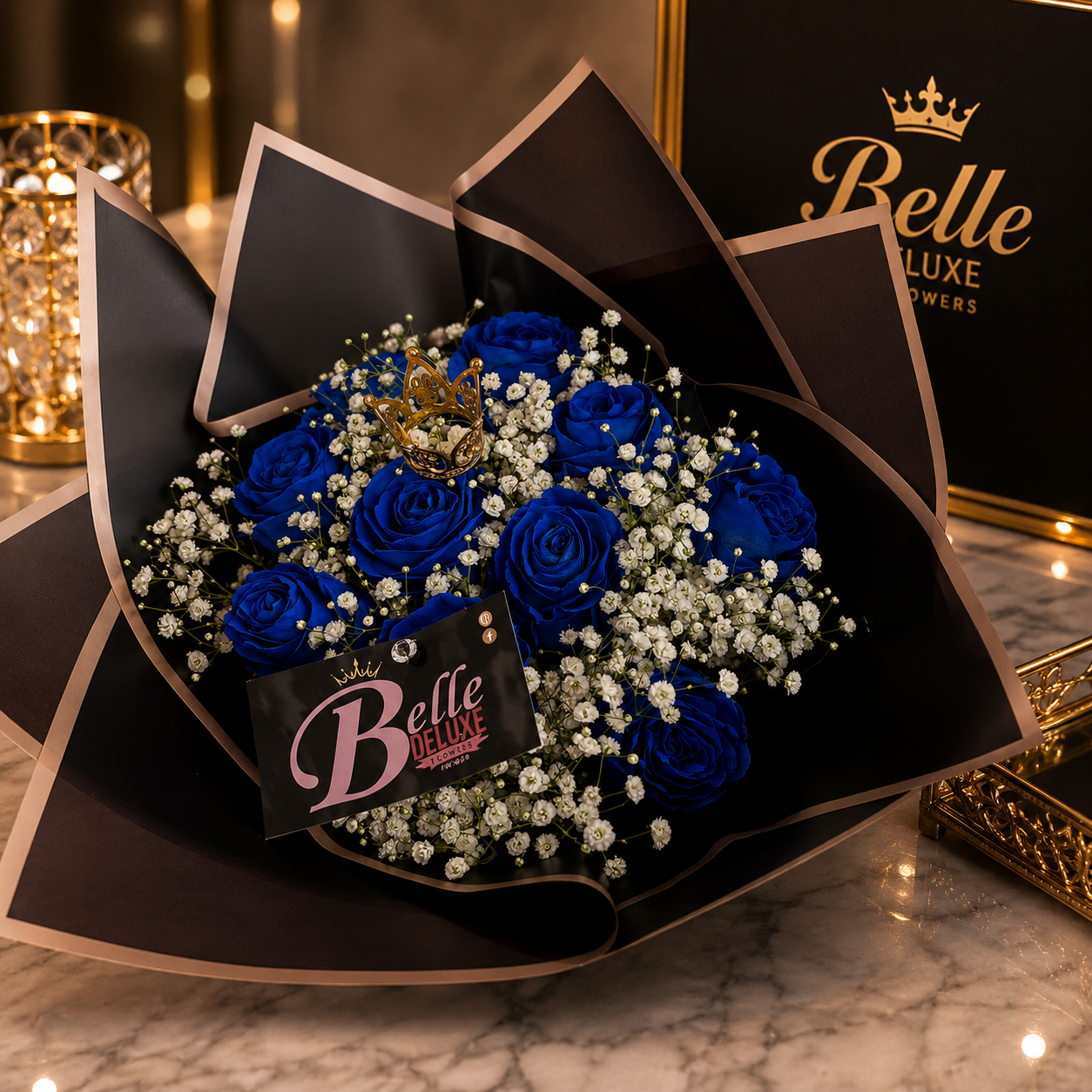 Midnight Sapphire petite blue roses