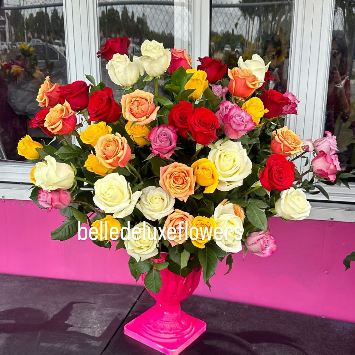Rainbow on a vase
