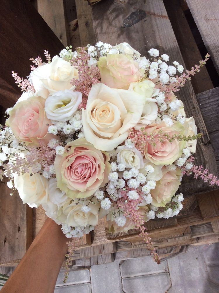 Anisaya - Pastel Blush & Rose Bridal Bouquet