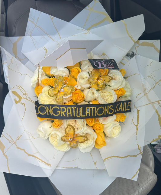 50 Roses - Graduation bouquet