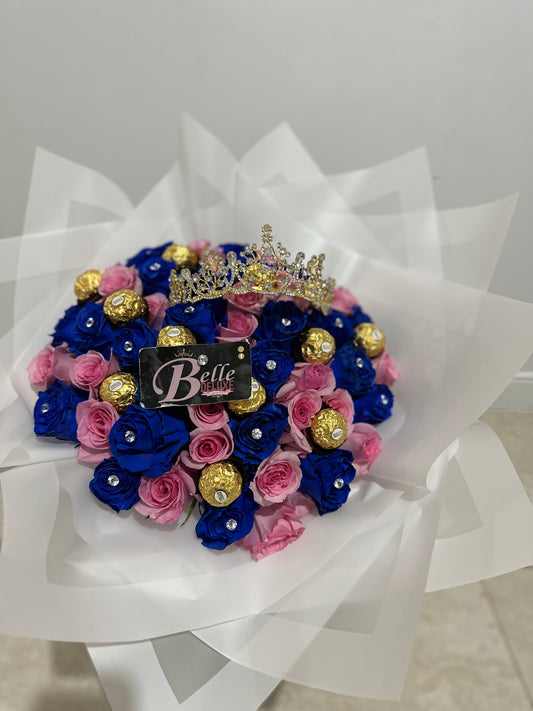 Wrap 50 Blue and Pink