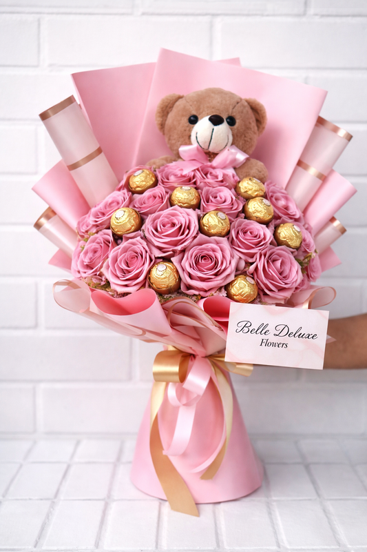 Teddy love bouquet