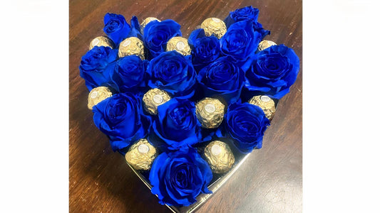 Midnight Blue Heart Box