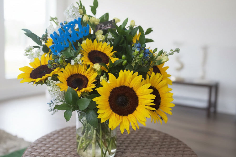 Sunny on vase