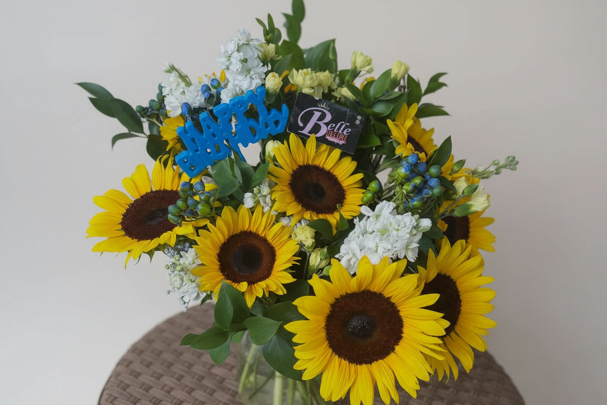 Sunny on vase