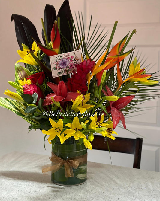 Tropical in a vase